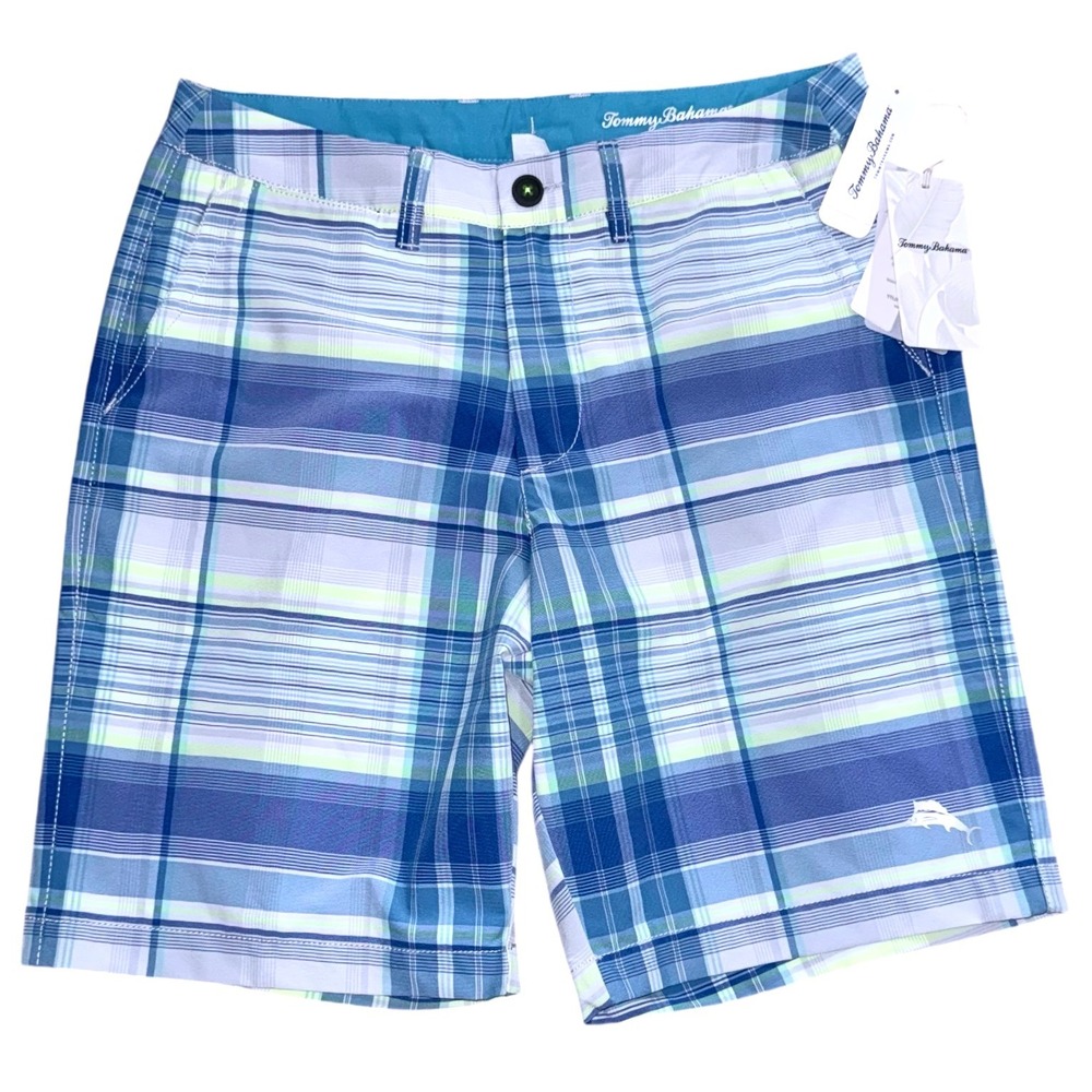 Tommy Bahama‎ Mens 35 Cayman Mulina Madras 9-Inch Board Shorts Swim Shorts NWT
